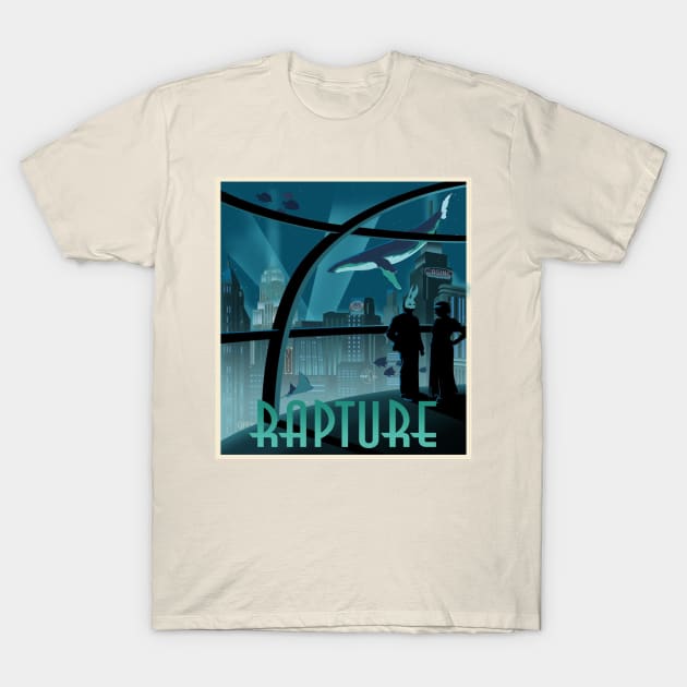 Bioshock Rapture Poster T-Shirt by gruntcooker